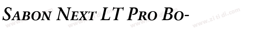 Sabon Next LT Pro Bo字体转换